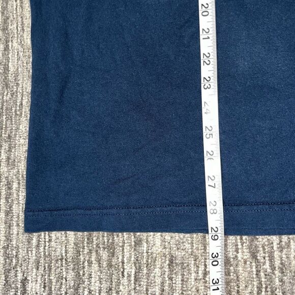 Nike Swoosh Mens XL Athletic Department Graphic T Shirt Navy Blue Short Sleeves - Picture 4 of 6